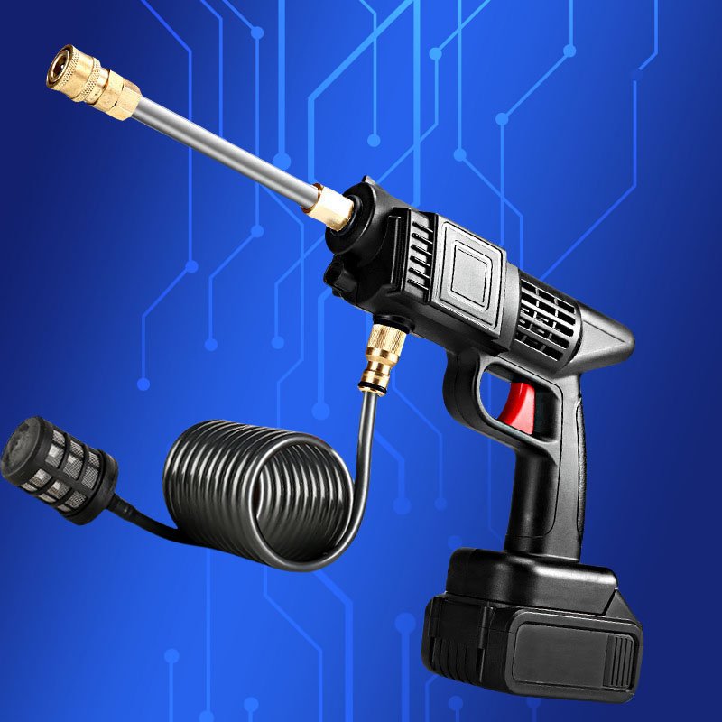 2024 New Lithium Battery Cordless Car Washer Wireless Car Wash Gun Portable Car Pressure Washer Machine