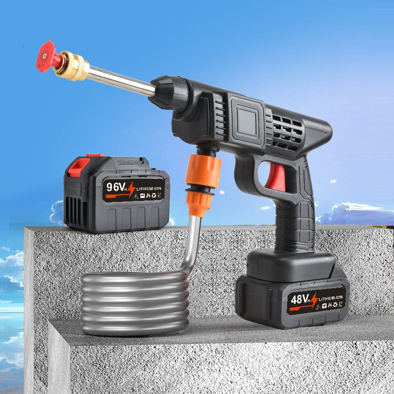 ODM 24v High Pressure Cordless Car Washer Wireless Spray Portable Water Gun Cleaning Machine garden water guns