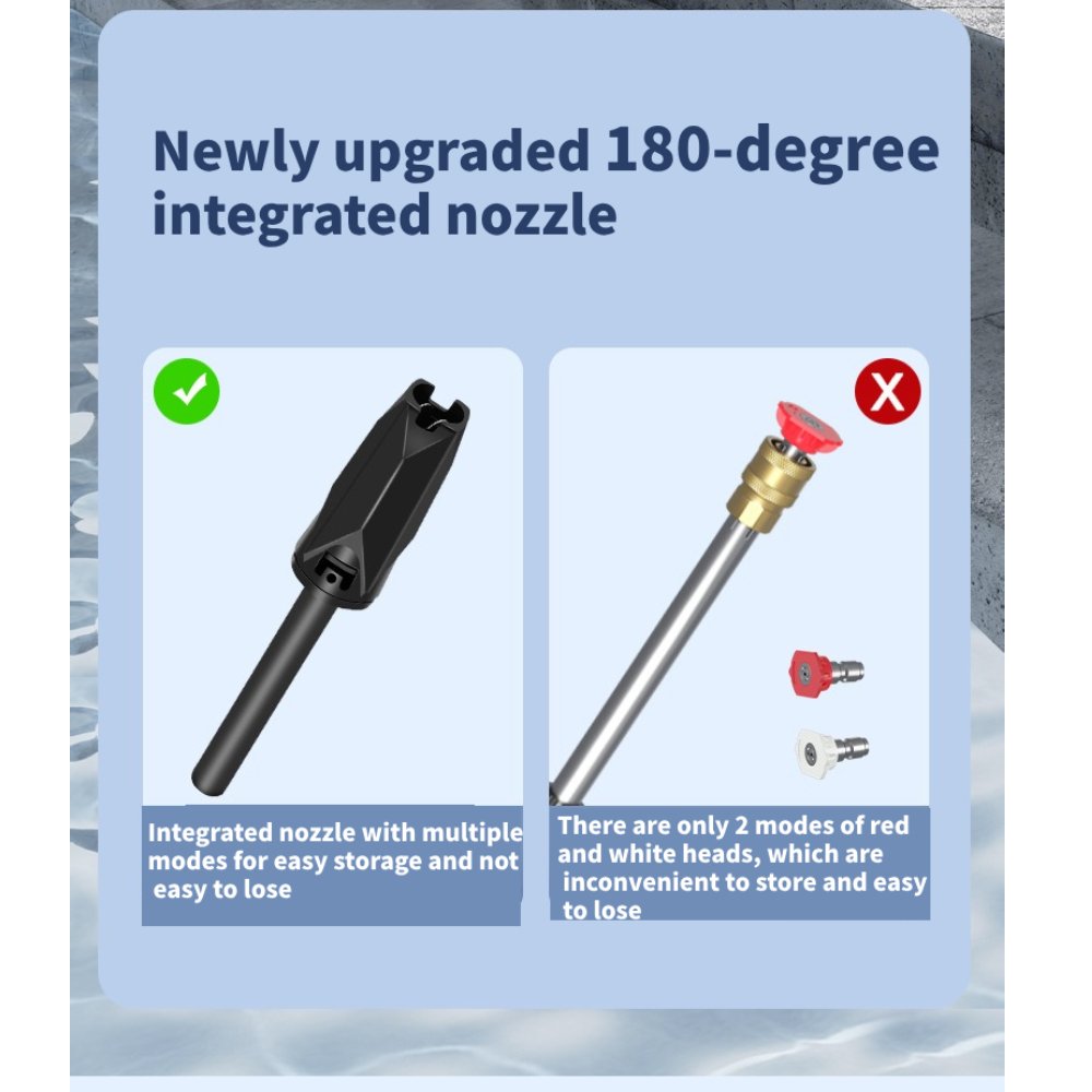 Rechargeable 300W High Pressure Water Gun Automatic Car Washer Machine Wireless Electric Car Washer