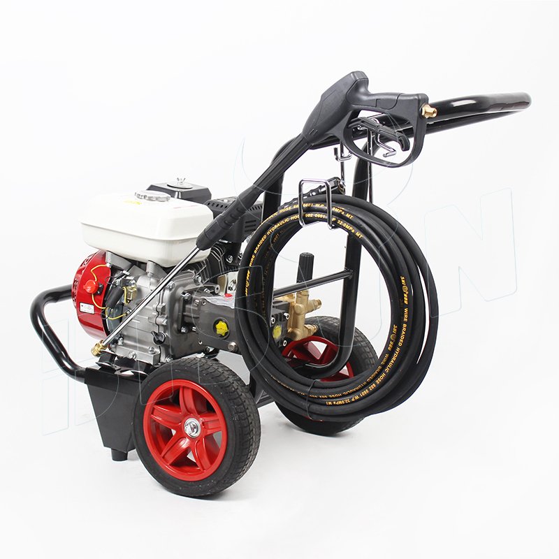 Hand Propelled Commercial 200Bar 7HP Gasoline Car Washing Machine High Pressure Handheld Car Washer