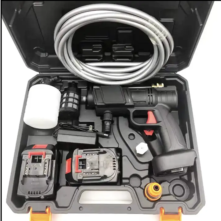 Rechargeable Portable Car Washer Car Wash Machine Automatic Car High Pressure Washer,2 Batteries Optional