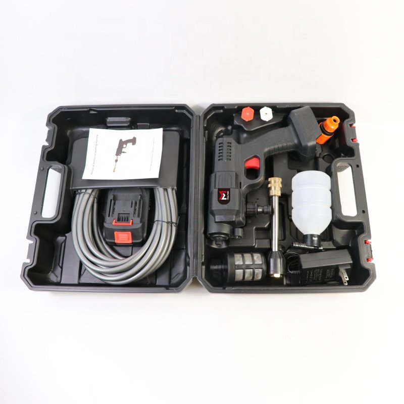 High Pressure Lithium Battery Car Wash Machine Pressure Washer Wash Sprayer Gun Car Washer Electric Car Washer High