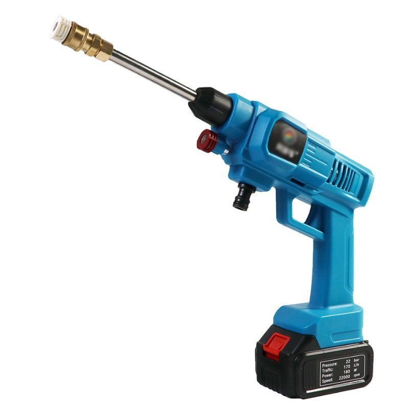 High Pressure Lithium Battery Car Wash Machine Pressure Washer Wash Sprayer Gun Car Washer Electric Car Washer High