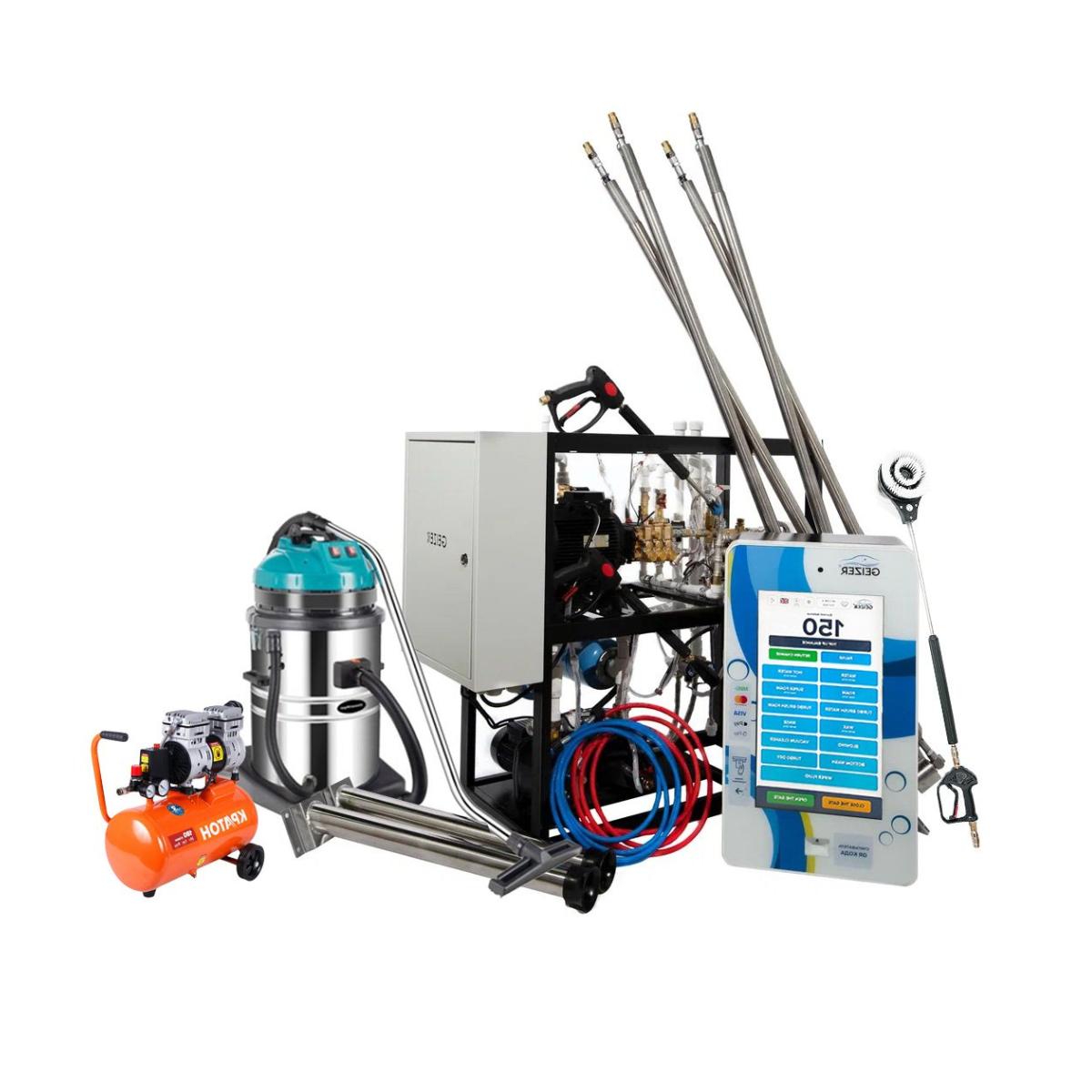 GEIZER Premium Car Washer Set High-Pressure Water/Foam Gun Sprayer Self-Service Automatic Car Wash System Model Washer Gun
