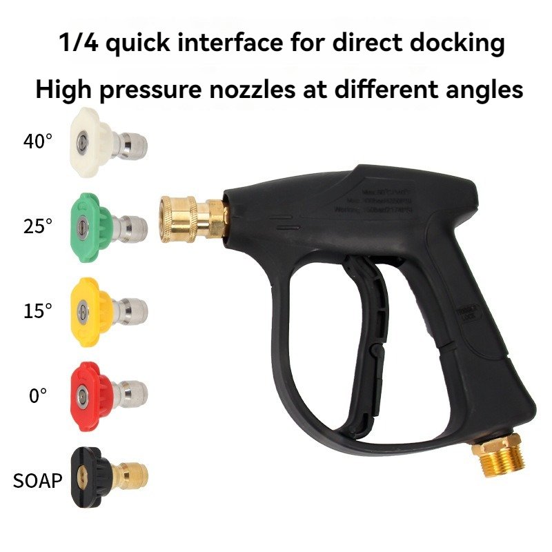 Lingzhen High Pressure Car Cleaning washing spray water Gun aluminium Plastic garden Pressure Washer Kit