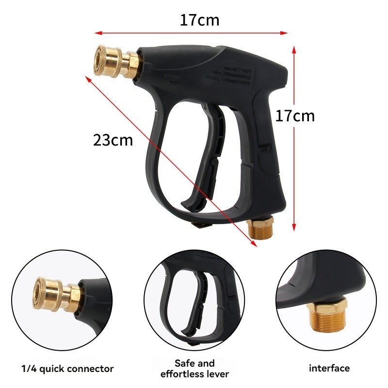 Lingzhen High Pressure Car Cleaning washing spray water Gun aluminium Plastic garden Pressure Washer Kit