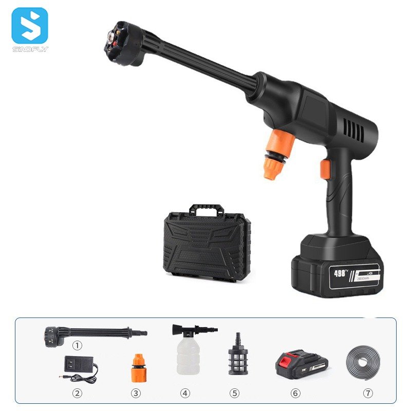 Wireless Automatic Car Washing Device Power 500W Plastic Car Washer Portable Washing Tool Kit Pressure Cleaning Car Washer