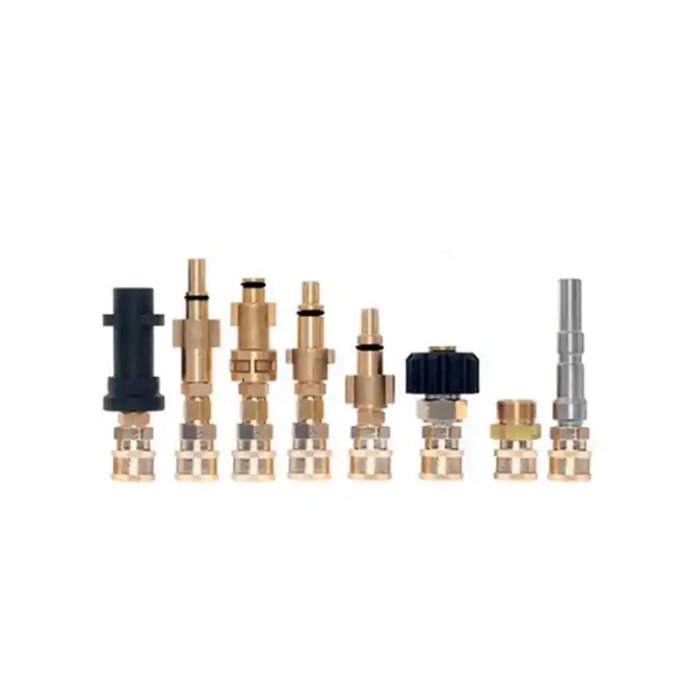 High Pressure Washer Parts Quick Connecting Brass Copper Fittings Quick Release Snow Foam Lance Adapters