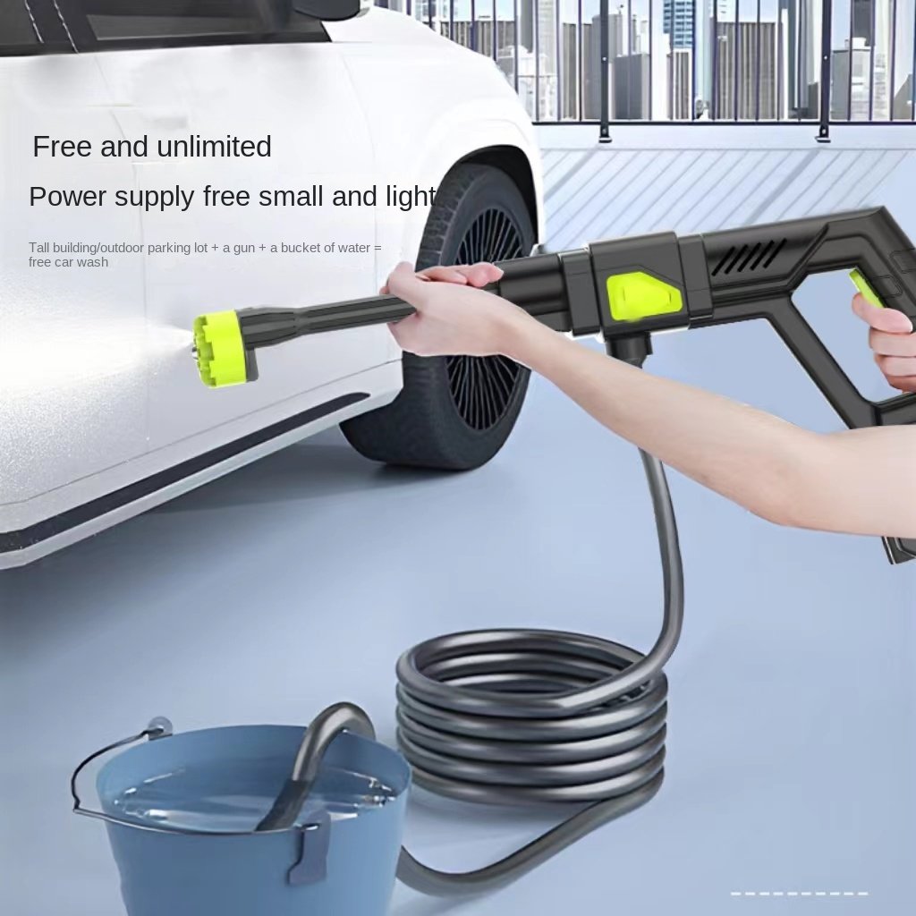 Car Washer Machine Portable Electric High Pressure Car Washer Water Gun 300w Portable Cordless Car Washer