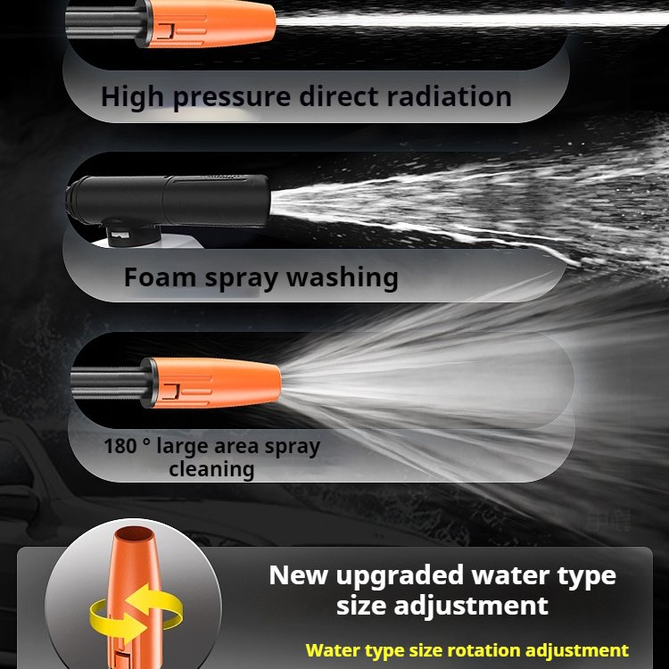 Light Electric Pressure Power Spray Guns Water Lithium Battery Car Washer