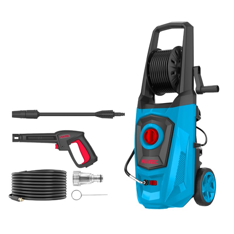 FIXTEC 80-120bar Pressure Washer Portable Power Washer with 7-in-1 Nozzle Handheld High-Pressure Car Washer Gun for Home/Floor