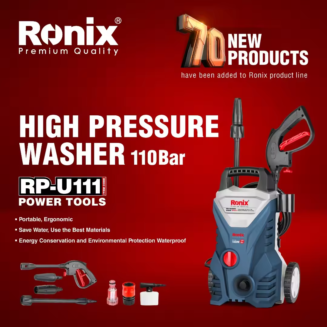 RONIX RP-U111 High-pressure Washer 110bar High Pressure Car Washer Induction Machine For Home Garden Car Cleaning,car washer