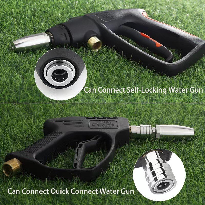 1/4'' High Pressure Quick Connect Spray Turbo Nozzle 360° Rotating Stainless Steel Material for Car Washer Water Gun