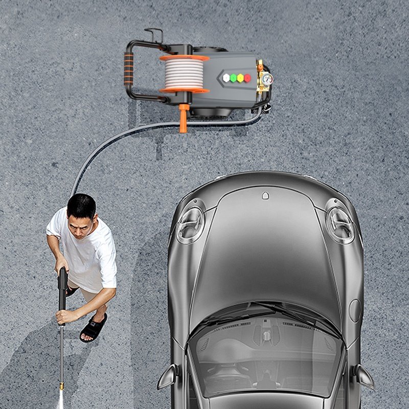 Car washer best high quality 200bar portable powerful home pressure washer car cleaning induction motor high pressure water pump