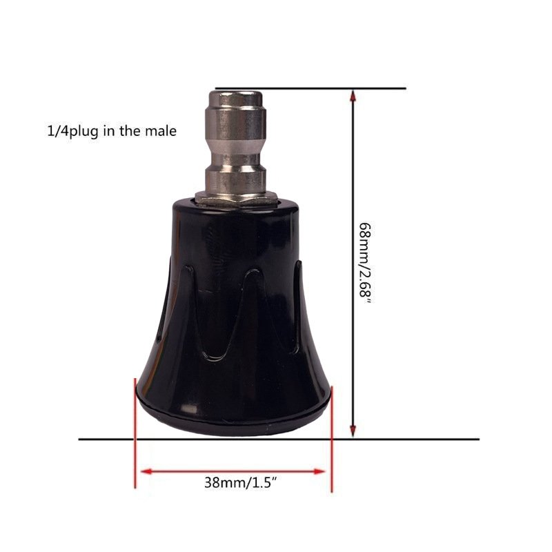 New Type High Pressure Water Gun Nozzle Household Commercial Washer 1/4 Quick Connector Stainless Steel Fan Nozzle 5000psi