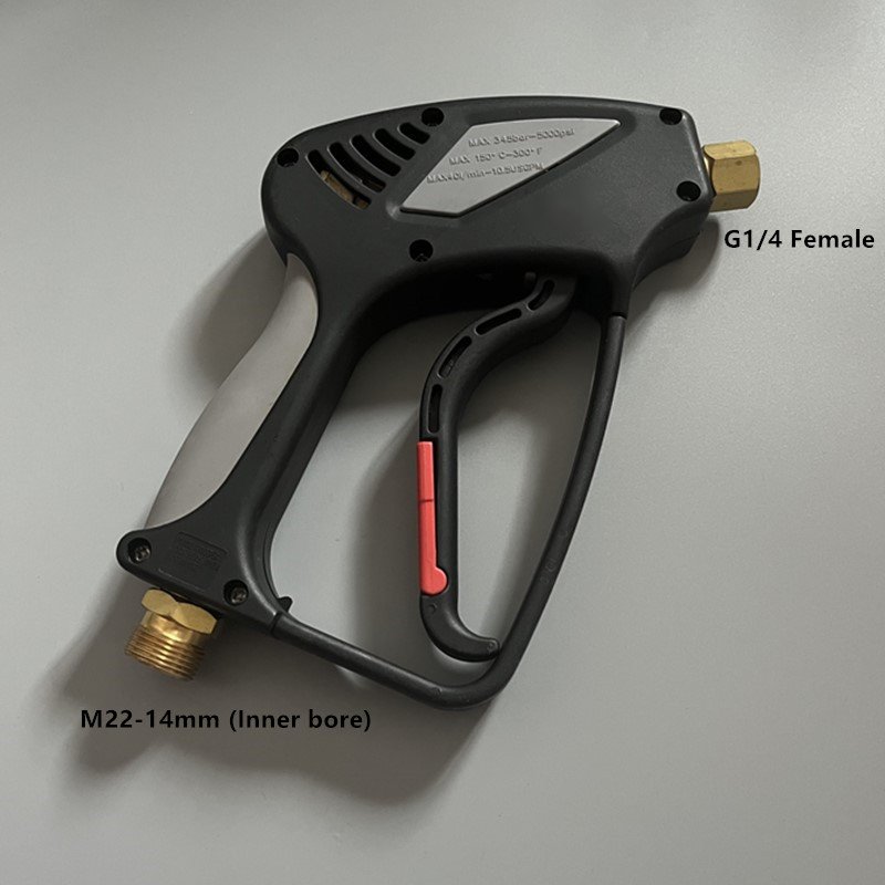 4000PSI High Pressure Washer Gun with Replacement Extension Wand 5 Nozzle Tips M22 Fitting car wash spray lance water gun