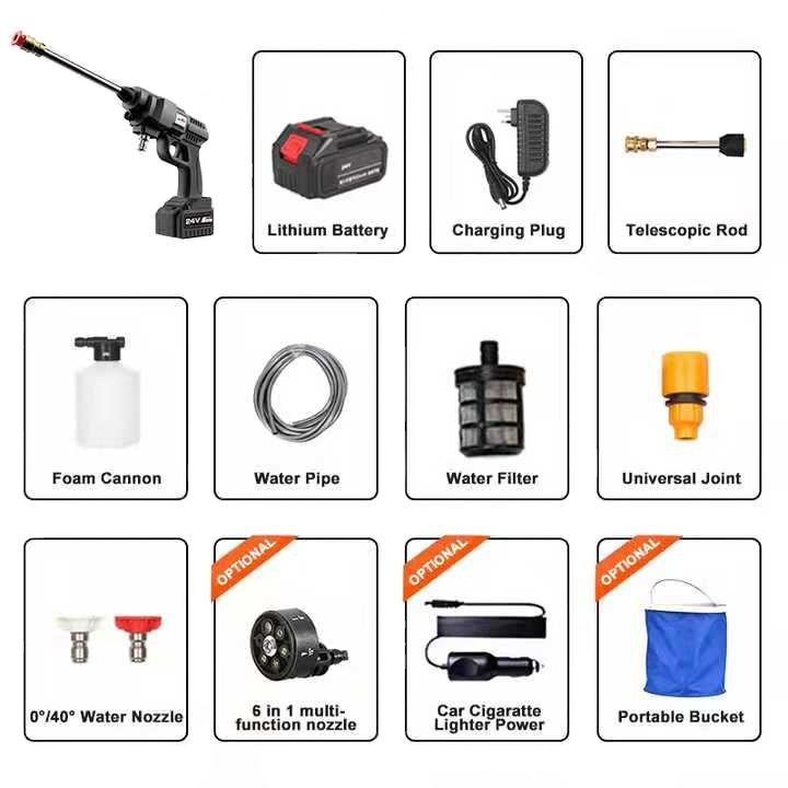 5 5KW High Pressure Washer Portable High Pressure Water Jet Machine Electric High Pressure Cold Water Jet Cleaner Metal Power
