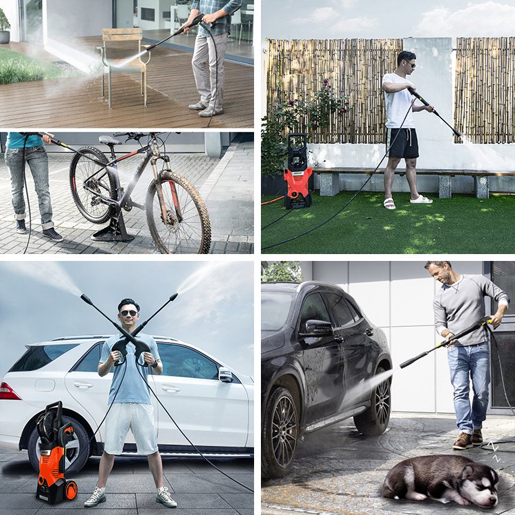 2000W 110bar portable high pressure car washer machine electric car washer high pressure cleaner