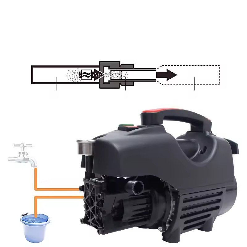 Strong Power 1800 Watts Motor Home Car Washer Machine High Pressure 150 Bars Convenient for Cleaning 12v Voltage Latest Design