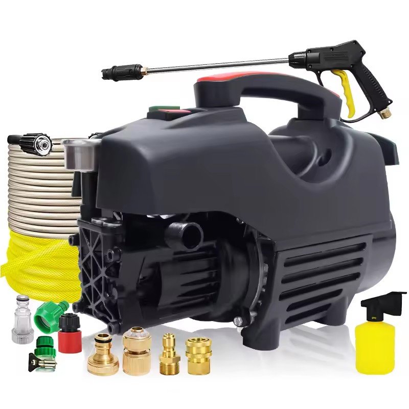 Strong Power 1800 Watts Motor Home Car Washer Machine High Pressure 150 Bars Convenient for Cleaning 12v Voltage Latest Design