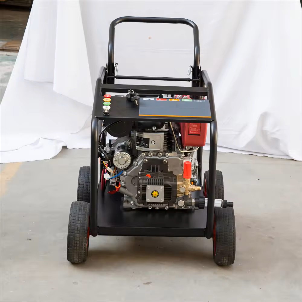 4000PSI 15LPM 13HP Diesel Engine Industrial Car Washer Gun Water Jet Surface Cleaning Equipment High Pressure Washing Machine