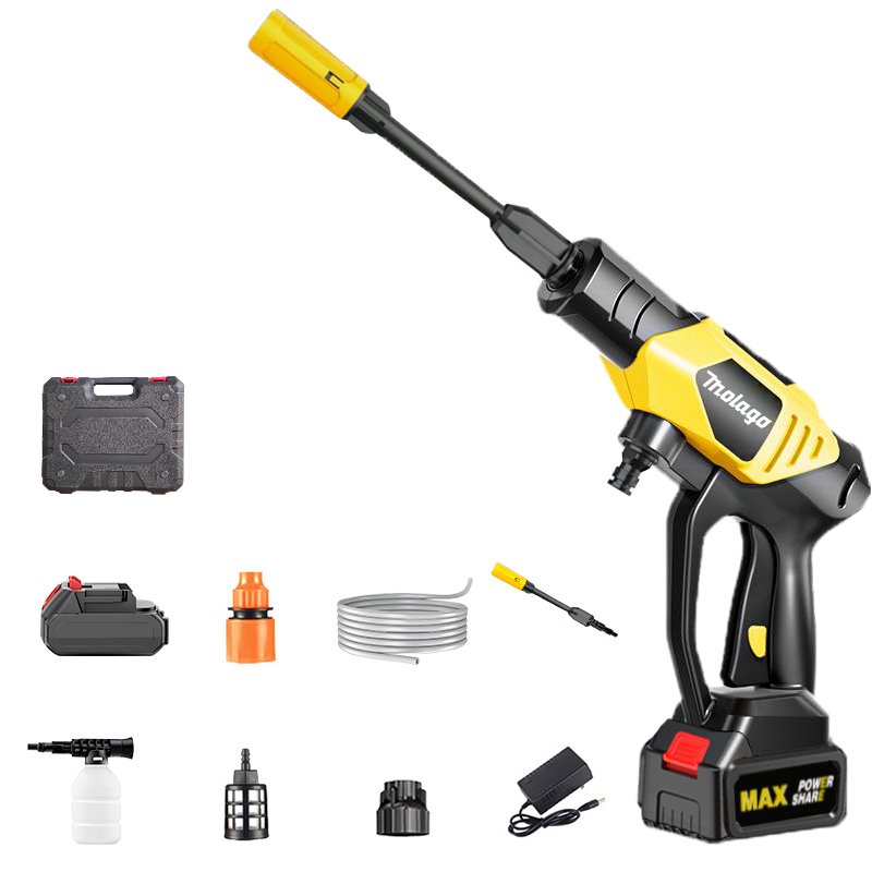 24V/48V Power Washer Cleaner With 6 In 1 Adjustable Nozzle Battery Powered Pressure For Car Garden
