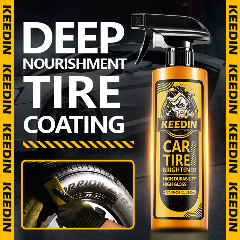 KD-024 Car Tire Shine Longest Lasting Ultra Gloss Custom and Water Proof Liquid High gloss tyre polish
