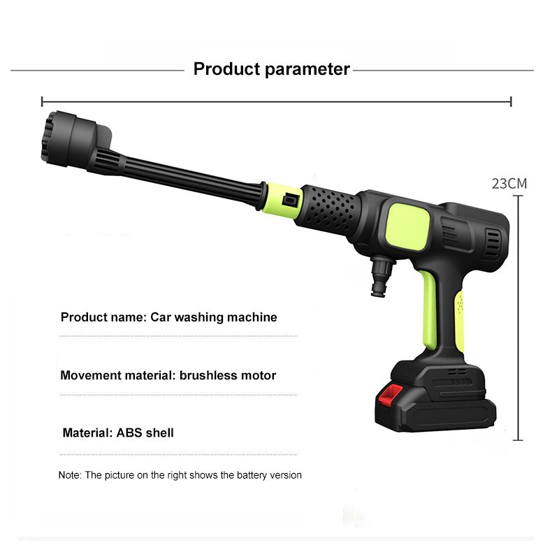 Factory-Priced New Rechargeable 20000mAh Portable Wireless Car Washer 21V Cordless Multi-Function Device