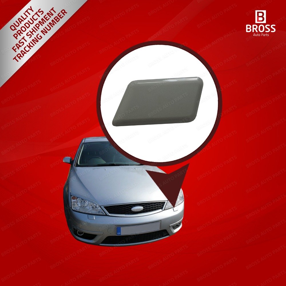 BSP769 Headlight Washer Jet Cap Plastic Standard Car Washer Ford Mondeo MK3 3 Months BROSS AUTO PARTS Left for 1S7113L019AE