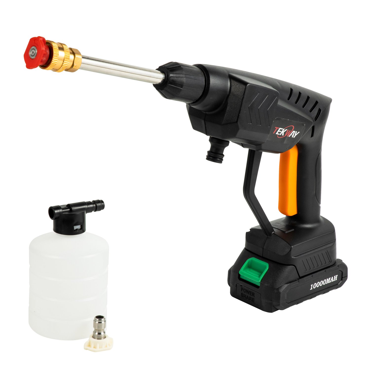 Tekway Car Cleaning Washing Wireless Car Care Equipment Rechargeable Portable Cordless Pressure Washers Gun Battery Car Washer