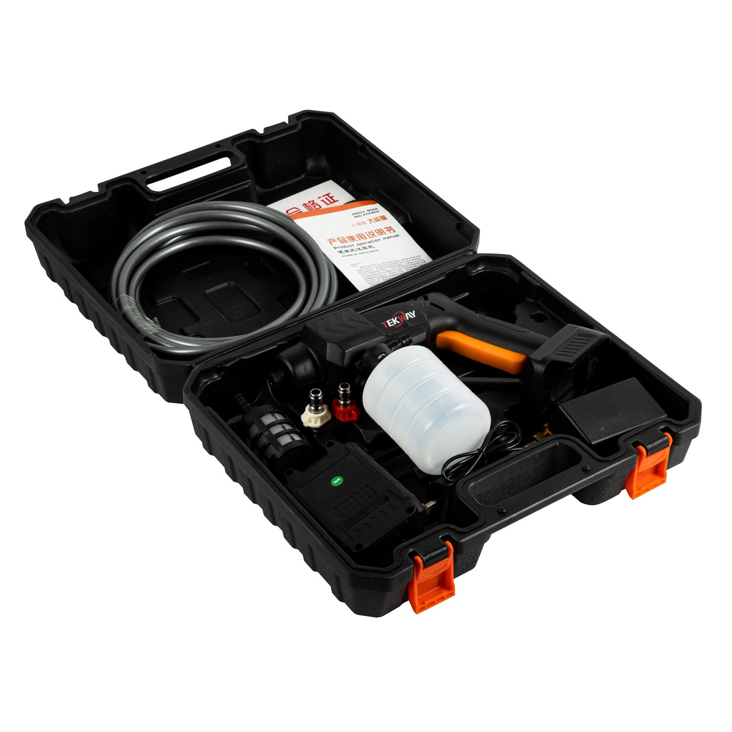 Tekway Car Cleaning Washing Wireless Car Care Equipment Rechargeable Portable Cordless Pressure Washers Gun Battery Car Washer