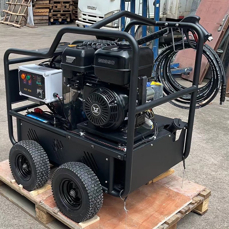 Small hot water high pressure cleaning machine 250bar15lpm cleaning floor renovation equipment cleaning machine