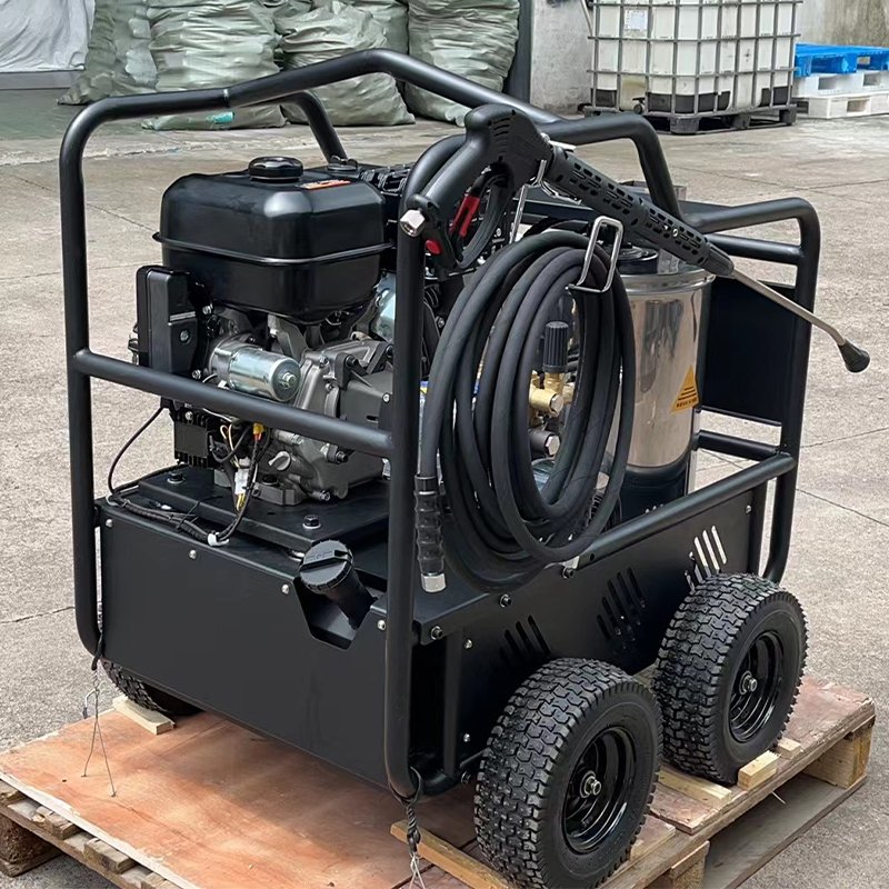 Small hot water high pressure cleaning machine 250bar15lpm cleaning floor renovation equipment cleaning machine
