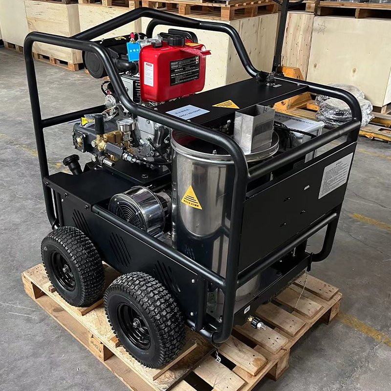 Small hot water high pressure cleaning machine 250bar15lpm cleaning floor renovation equipment cleaning machine