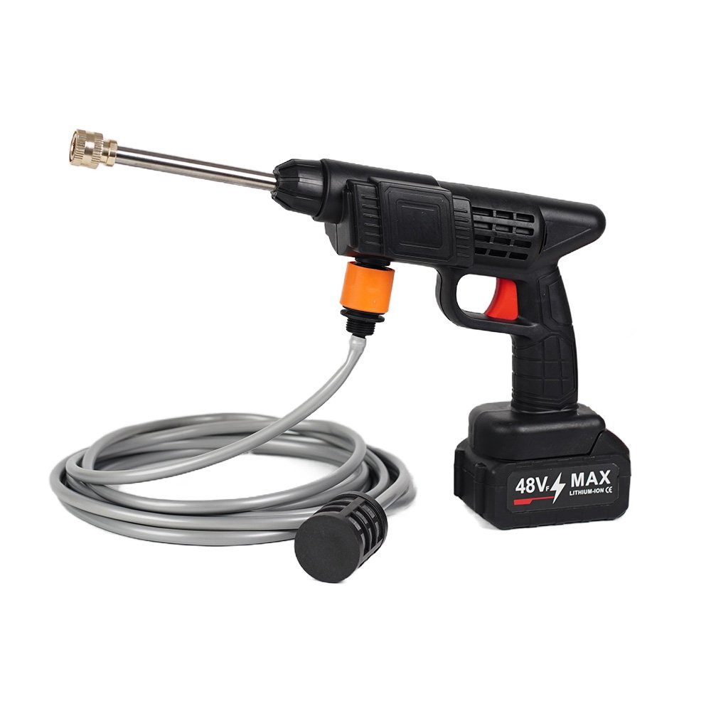 2024 Lithium Battery 48v Portable High Pressure Cordless Car Washer Gun