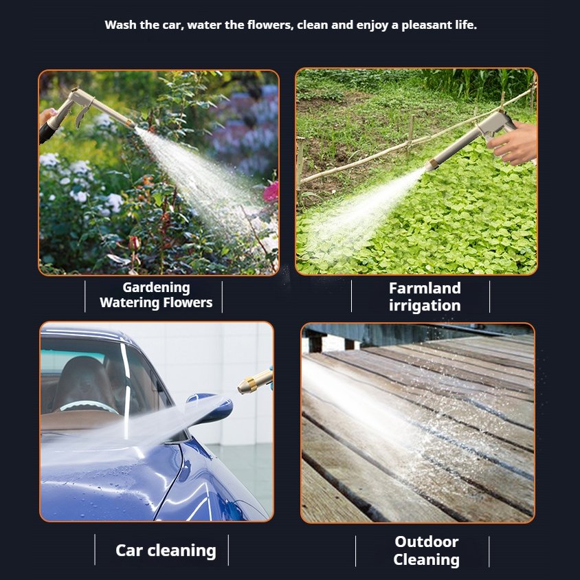 Business Gun Car Washer Water High Pressure Cleaner For Domestic Automatic Water Pipe Rewinder Drains Car Care Washer Gun