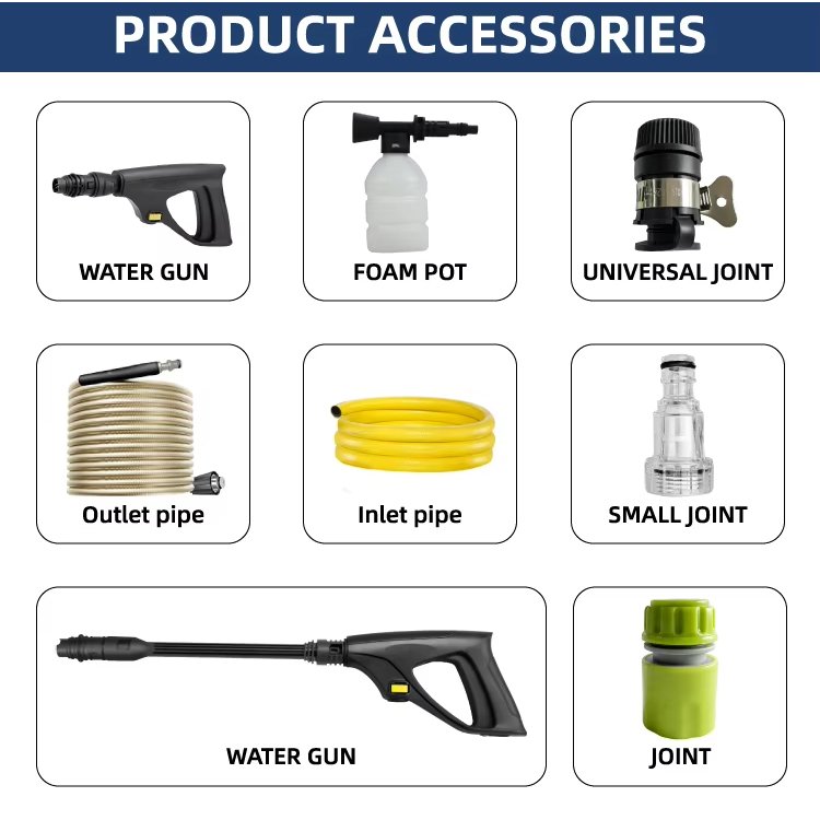 High Power 1800W Mobile Portable High Pressure Cleaner Machine Water Gun With Hose Reel 150Bar Pressure Car Washer Machine