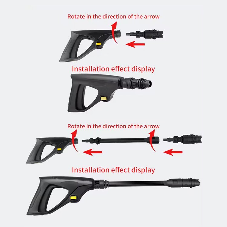 High Power 1800W Mobile Portable High Pressure Cleaner Machine Water Gun With Hose Reel 150Bar Pressure Car Washer Machine