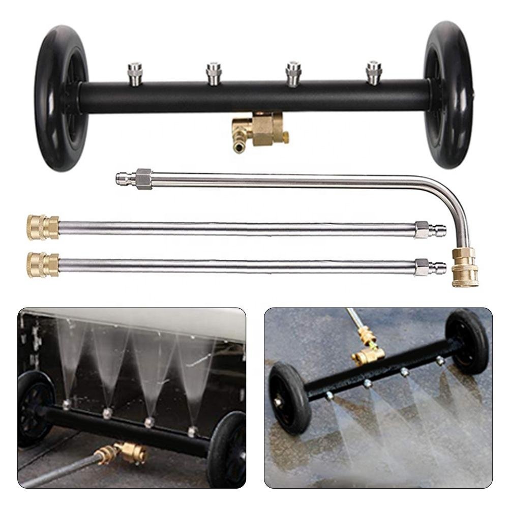 Dual-Function Undercarriage Pressure Washer Cleaner 4000PSI 16 Inch Water Broom Power Washer Car Cleaning Tools
