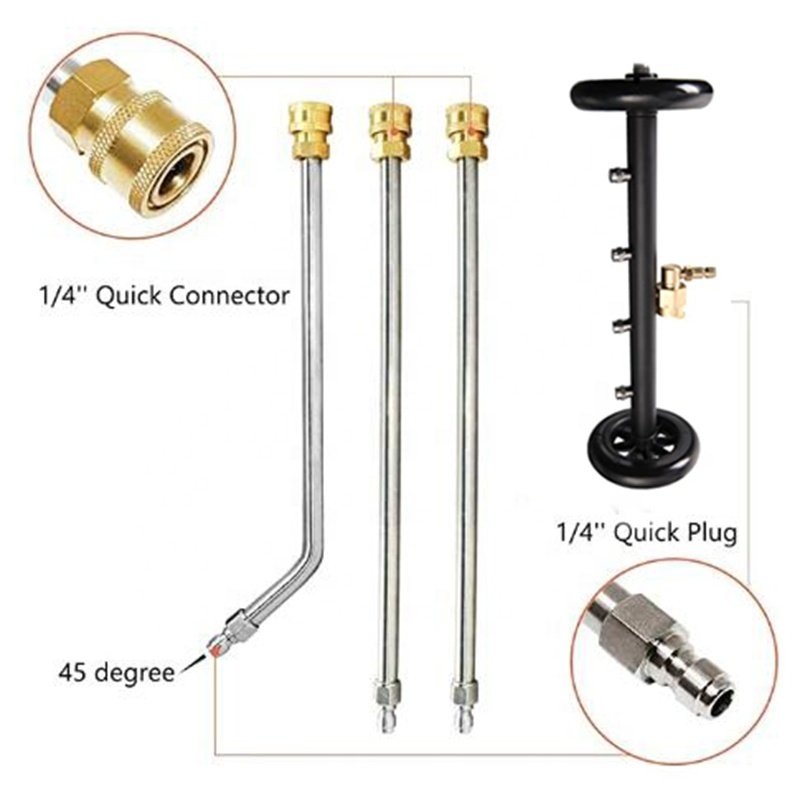 Dual-Function Undercarriage Pressure Washer Cleaner 4000PSI 16 Inch Water Broom Power Washer Car Cleaning Tools