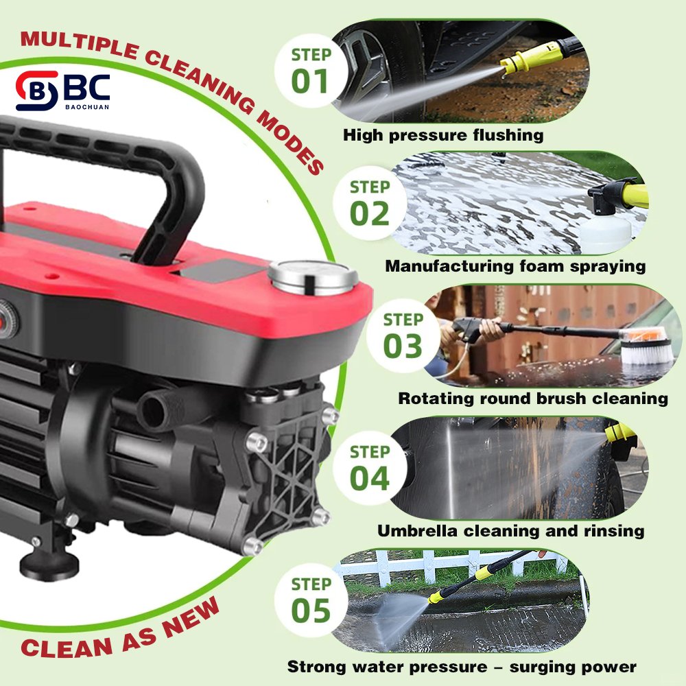 BC-053002 Multi functional electric portable high pressure car washer washing machine
