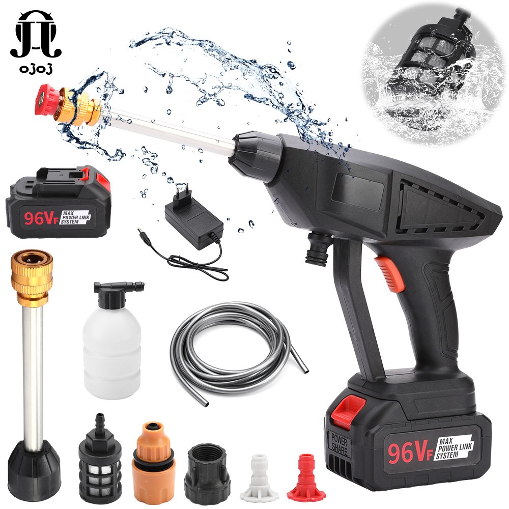 Portable Cordless Car Washer with Lithium Battery Wireless Car Wash Gun Targeted Pressure Washer Machine