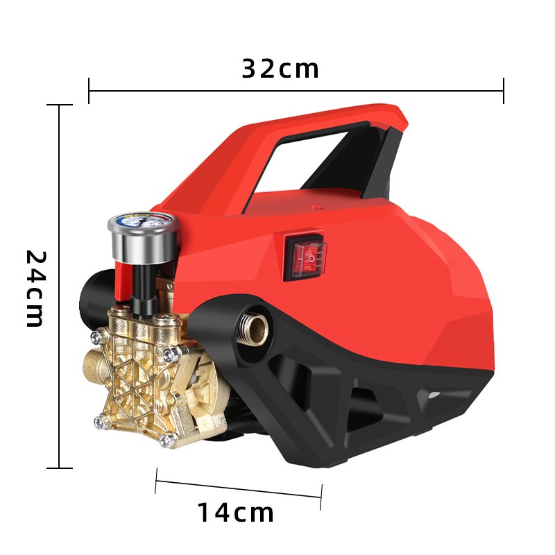 Max Flow Rate Hose Reel Rack Aluminum Handle Pressure High Pressure Steam Cleaner 220v Car Washer With Washing Sprayer Foam Gun