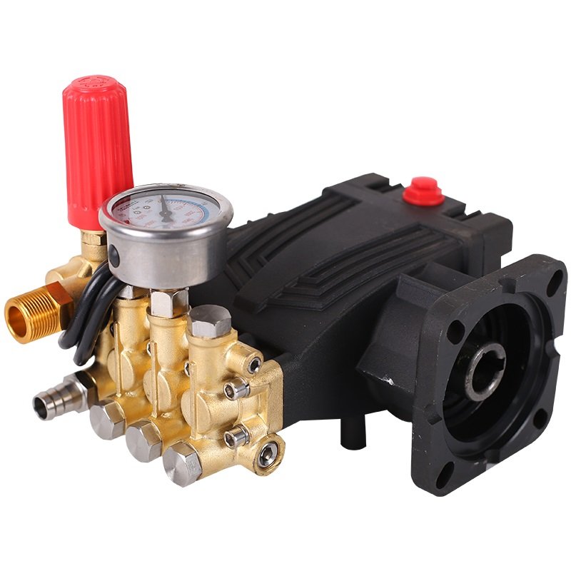 AR Pump Copper Brass Head Crankshaft Triplex Plunger Pump High Pressure Car Washer Pump Alloy Connection