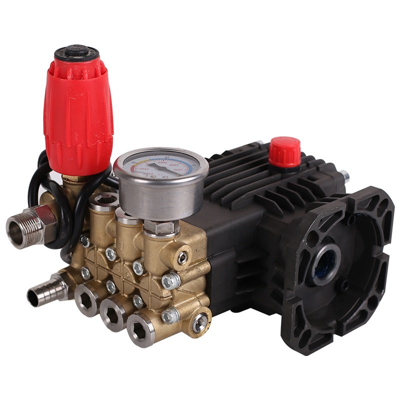 AR Pump Copper Brass Head Crankshaft Triplex Plunger Pump High Pressure Car Washer Pump Alloy Connection