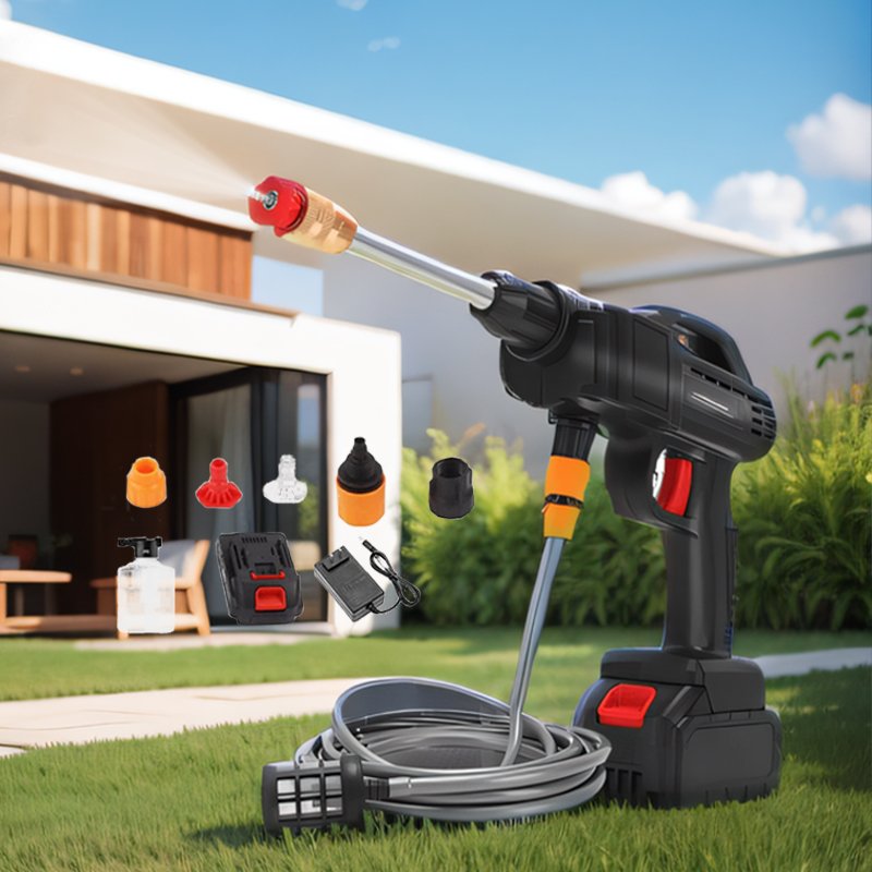 Portable Car Washer 24v Portable Jet Cleaning Tools Machine Gun Powerful High Pressure Wireless the bike Car Cleaning Washer