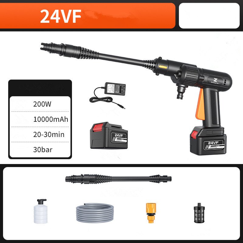 Rechargeable Wash Pump 24V 48V Mobile Handheld Cordless Car Washer Machine Portable High-Pressure Car Washer Spray Gun