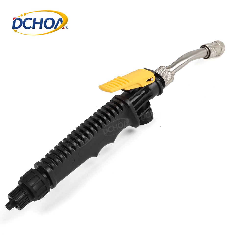 Dchoa Wholesale plastic 9m flexible hose spring tube High Pressure Car Wash Water Nozzle Spray Gun