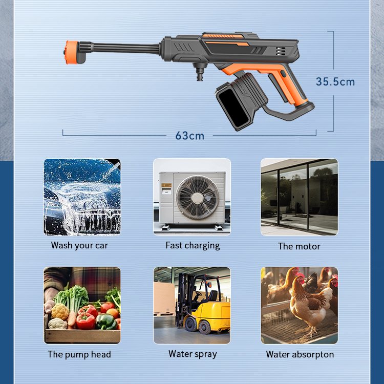 2024 New design High Pressure High Power Washer Gun 22bar Pressure Washer Spray Gun For Car Washing