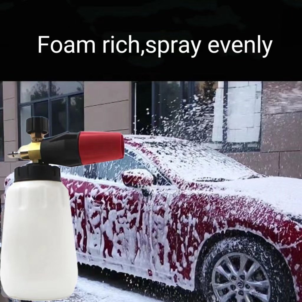 Adapter Connector Pressure Washer Gun 1L Snow Foam Lance Kit Quick Wand Connector High Pressure Snow Foam Lance